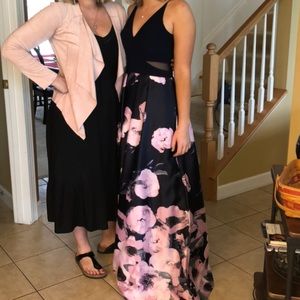 Flower prom dress